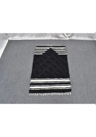 Resim Zehra Abla Halı Yeni El Dokuma Namazlık Seccade Tiftik Yün Siirt Battaniyesi Kilim 5772 