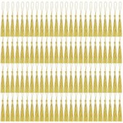 Resim 100 adet İpek Püsküller, Yumuşak El Sanatları Mini Püsküller, Küçük Püskül Püsküller, Kitap Ayracı Kolye, İpek Püskül Kolye, Dekoratif Püsküller, İpek Püskül El Sanatları, 12.7 cm El Yapımı Yumuşak El Sanatları Mini Püsküller, Halat Halkalı Püskül, DIY Anahtarlık/Mezuniyet Şapkası, Takı Yapımı, Hatıralar, Kitap Ayracı, DIY El Sanatları için Kullanılır (100 adet) - Dört Renk Seçeneği 