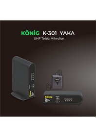 Resim König K 301 Bir Yaka Uhf Mikrofon 