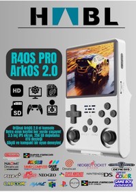 Resim habl Retro Arcade R40s Pro Arkos 2.0 30.000 Oyunlu El Konsolu 256 Gb 