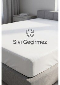 Resim Cennet Yatak Cottonsafe Çift Kişilik Sıvı Geçirmez Alez Full Kenar Lastikli Terletmez Pamuk Yüzey Beyaz 