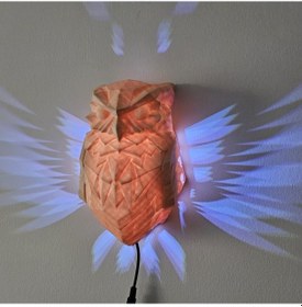 Resim Jetjest Baykuş Figürlü Rgb Led Gece Lambası 