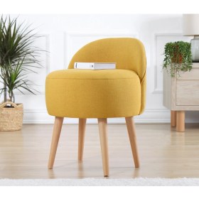 Resim Lorence Home Corvile Puf - Sarı 