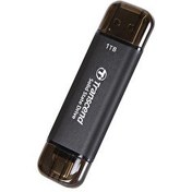 Resim Transcend TS1TESD310C ESD310C USB 10 GBPS Type C/A Black 1 TB SSD External SSD 