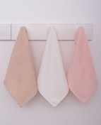 Resim Afeks Home Krem - Pudra - Cappiccino 30x50 cm Üçlü Mutfak Havlusu (AFEKSHOME.40026) 
