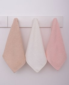 Resim Afeks Home Krem - Pudra - Cappiccino 30x50 cm Üçlü Mutfak Havlusu (AFEKSHOME.40026) 