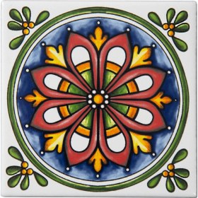 Resim Can Seramik 10*10 cm Cç-53 Kütahya Çini Karo ( 5'li 1 Paket ) 