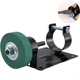 Resim 1 Adet - Çok Fonksiyonlu Matkap Ucu Dönüştürme Taşlama Sehpası ile Cilalama Plakası Kiti, Metal Taşlama ve DIY Tutkunları için Uygun Metal Cila Diskli Taban Aksesuarları 