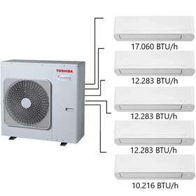 Resim Toshiba 5m Multi Split Klima 10.000 12.000 12.000 12.000 17.000 Btu/h 