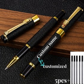 Resim 1 adet yüksek kaliteli özelleştirilmiş mat taş kalem sağlayarak, pürüzsüz yazma, yeniden doldurulabilir orta değer, 5 adet ekstra dolum, kişiselleştirilmiş iş hediyesi sunarız - benzersiz, meslektaşlar, arkadaşlar, aile için düşünceli hediyeler sağlarız Noel, Babalar Günü, Şükran Günü, Sevgililer Günü, Anneler Günü, Öğretmenler Günü, okul, hediye yuvarlak tükenmez kalem 