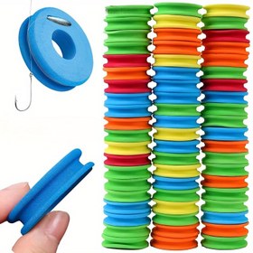 Resim 10 adet Tangle-Free Hatıra Sarması ve Kolay Takım Organizasyonu için Dayanıklı Eva Köpük Balıkçılık Makarası 