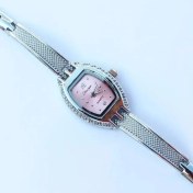 Resim Hanyang Gümüş Pembe Yeni Moda Bileklik Izle Kadınlar Lüks Marka Paslanmaz Çelik Bilezik Saatler Bayanlar Kuvars Elbise Saatler Reloj Mujer Hediyeler (Yurt Dışından) 