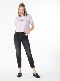 Resim Colin's 891 Maya Slim Fit Normal Bel Daralan Paça Kadın Yırtık Detaylı Gri Jean Pantolon CL1058542_Q1.V1_DN08050 
