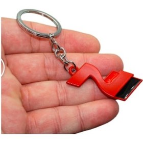 Resim Dk Tuning Hyundai N Line Logolu Krom Metal Çift Yön Anahtar Kırmızı 