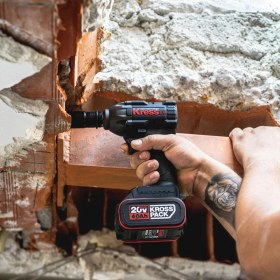 Resim Kress KH275 20VOLT/4.0AH Li-Ion Çift Akülü 500NM Kömürsüz Profesyonel Şarjlı Somun Sıkma 