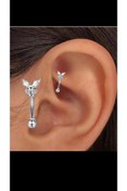 Resim Arescollection Cerrahi Çelik Kelebek Rook,kaş,snug Uyumlu Piercing 