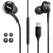 Resim Samsung Galaxy S23 Ultra, Galaxy S23, Galaxy S22, Galaxy S22, Galaxy S21, Note 10 Için Oem Samung Akg Kulaklıklar - Uzaktan ve Mikrofonlu Usb-C ile Orijinal USB Tip C Kulak Içi Kulaklıklar - Siyah 