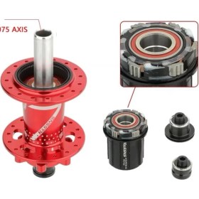 Resim Hassns Pro7 Boost 148X12 Arka Göbek 32 Delik Siyah 