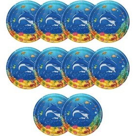 Resim Suntek Parti Sofra Yaratıcı Tek Kullanımlık Yemek Takımı 10-tabak " 