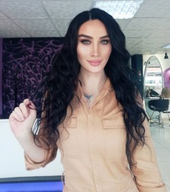Resim LUISA JET SİYAH DANTEL PERUK ÜNİTESİ - ÖN DANTEL CAP 