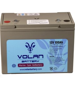 Resim Volan Battery 12 Volt 100 Ah (Amper) Marin Jel Akü 