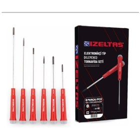 Resim İzeltaş 4500 Klemens Elektronikçi Tornavida Seti 6'lı – 4500008106 