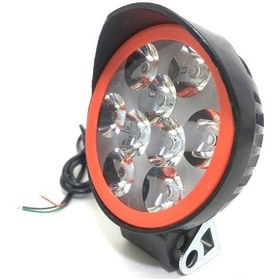 Resim Motosiklet 9 Ledli Sis Far Çakar Modlu 12v Led Far 1 Adet 