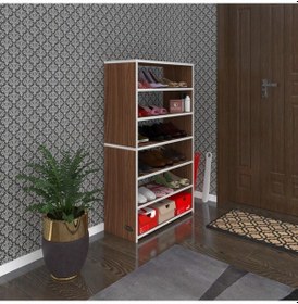 Resim Kenzlife Ayakkabılık Goya Cvz 120 70 30 Arkalıksız Ayakkabı Ofis Dolabı İki Bölme 