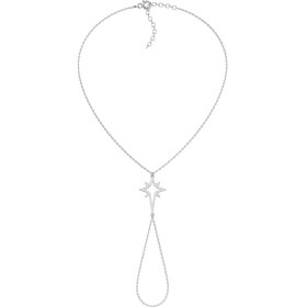 Resim İndigo Takı Sade Kutup Yıldızı Beyaz Gümüş Şahmeran 