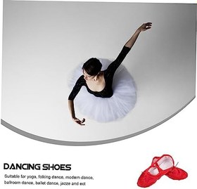 Resim GALPADA 1 Çift Bale Antrenman Ayakkabısı Tuval Dans Terlikleri Kız Bale Daireler Pointe Ayakkabı Terlik Yoga Daireleri Çocuklar Için Terlik Ayakkabı Çocuklar Caz Ayakkabıları Özlemek Flaş 