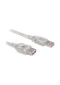 Resim Powermaster 3 Metre Şeffaf Usb Uzatma Kablosu-623 