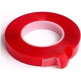 Resim Cevhers Ctb340 - Çift Taraflı Bant 40mm X 5mt Kırmızı Şeffaf 