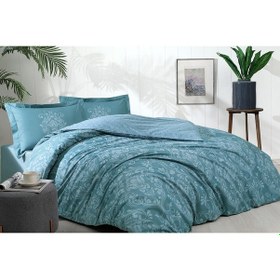 Resim Ranforce Nevresim Takımı Çift Kişilik Antico Petrol 