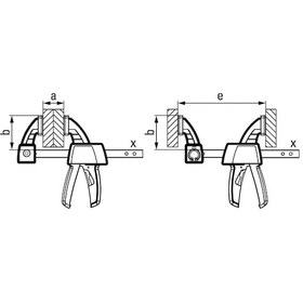 Resim Bessey Ez30-8 Cırcır Mekanizmalı Tek El İşkence İç-dış 80x300mm 