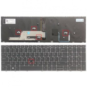 Resim Hp ProBook 650 G4 Notebook Klavye Tuş Takımı (Siyah TR) Backlit 
