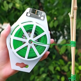 Resim Bahçe bağlama bandı plastik bağlama teli, demir tel kesme bağlama teli, gül tırmanma sarmaşık bitkisi sabitleme ipi, bağlama teli, çiçek askısı 