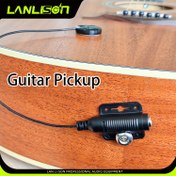 Resim Piezoelektrik Temas Alıcısı, Akustik Gitar Sesi Geliştirin - Gitar, Ukulele, Keman, Mandolin, Kalimba, Arp ve Daha Fazlası İçin Uygun 