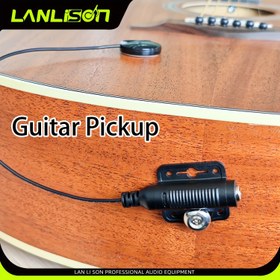 Resim Piezoelektrik Temas Alıcısı, Akustik Gitar Sesi Geliştirin - Gitar, Ukulele, Keman, Mandolin, Kalimba, Arp ve Daha Fazlası İçin Uygun 