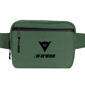 Resim Dainese Black Logo Text Bel Çantası - Yeşil 