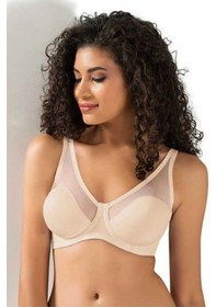 Resim Kadın Toparlayıcı Tüllü Ince B-c Cup Sütyen 9200 Ten 