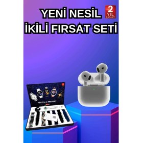 Resim Pileli Store 3.nesil Tws Bluetooth Kulaklık Bluetooth Bağlantılı Akıllı Saat Amoled Ekran Plastik Hasır Ko 