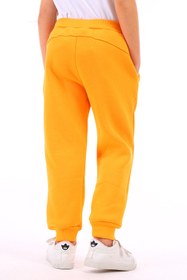 Resim Toontoy Kız Çocuk Beli Paçası Ribanalı Cepli Basic Jogger Eşofman Altı 3 İplik Şardonlu 