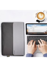 Resim Lenyes Lb503 Darbe Emici Su Geçirmez Pu Cordura Kumaş 13-14 İnç Laptop Çantası Siyah Siyah 