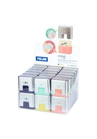 Resim Mılan Sılver 430Sl Kapaklı Kare Silgi 30Lu 
