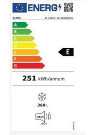 Resim Altus AL 2360 E Sandık Tipi 360 L Yatay Derin Dondurucu 