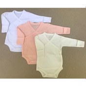 Resim Özdemirlitekstil Bebelino Çıtçıtlı Badi Kruvaze (3 Lü Paket) (456569690) Çok Renkli 