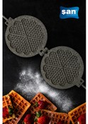 Resim Şan Granit 6 Bölmeli Şekilli Waffle Kalıbı Gri Şan