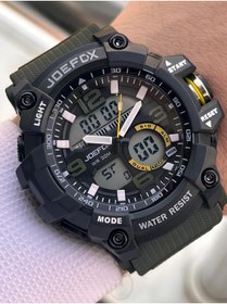 Resim Joefox Digital Ve Analog 2 Yıl Garantili Kronmetre+Takvim+Alarm+Aydınlatma Erkek Kol Saati JOE.BK02 