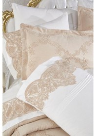 Resim Çeyiz Diyarı Sahra 10 Parça Battaniyeli Çeyiz Seti Bej Bej 