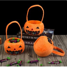 Resim Soulader Cadılar Bayramı Parti Çantası Kutuğu Desenli El Çantası Pumpkin Sarı 